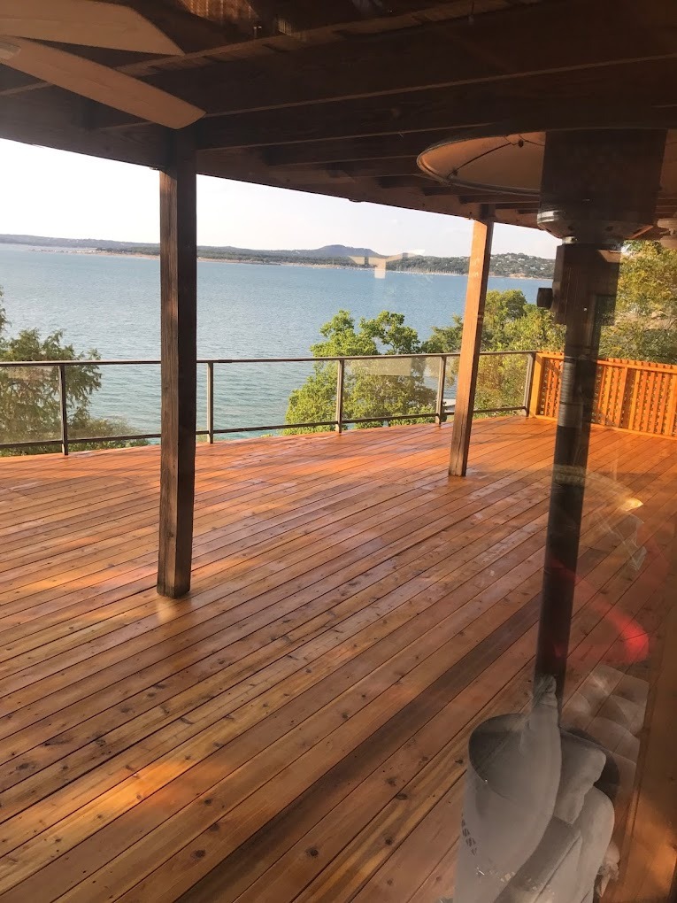Completed outdoor construction project
